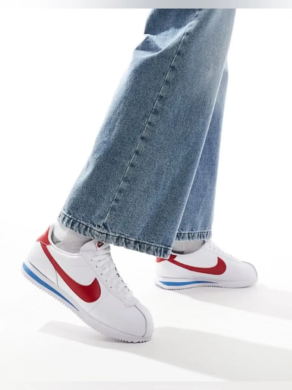 Nike Cortez SE Basic Leather OG Forrest Gump White Varsity Red 882254-164 10.5